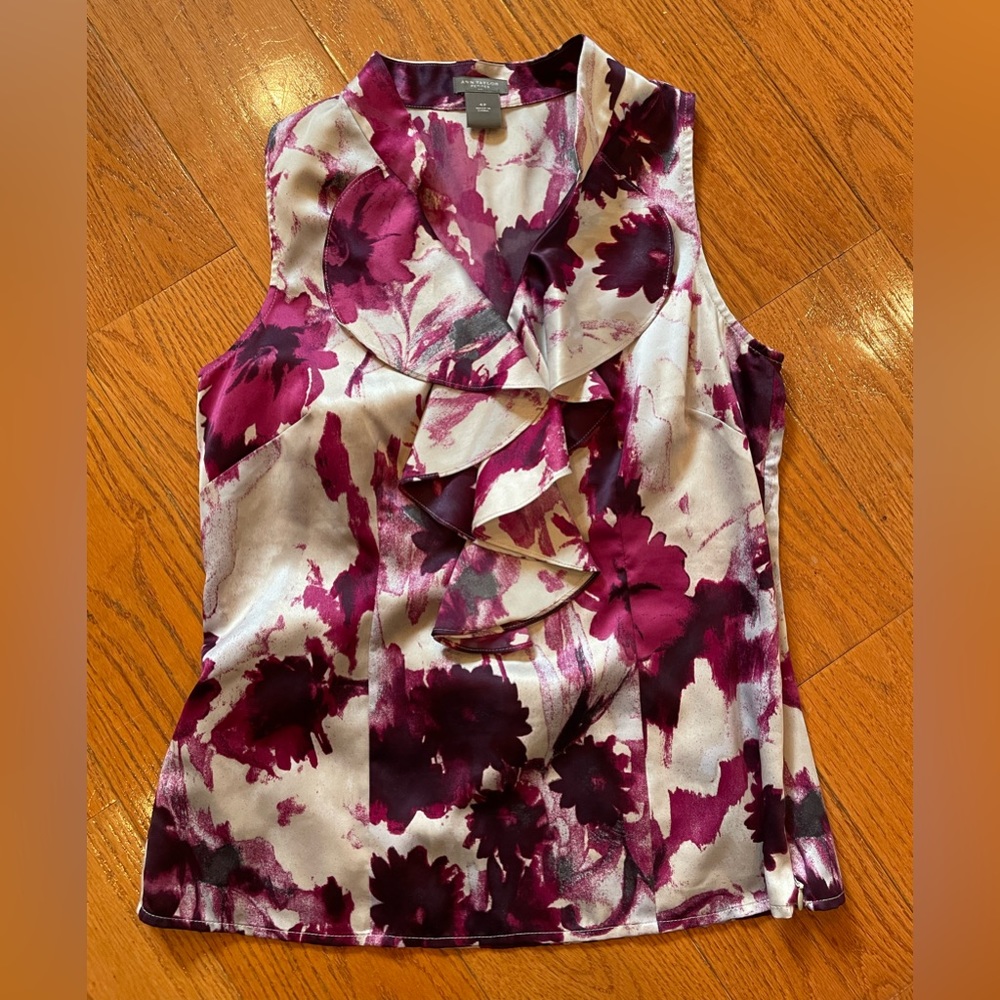 ann taylor sleeveless blouse